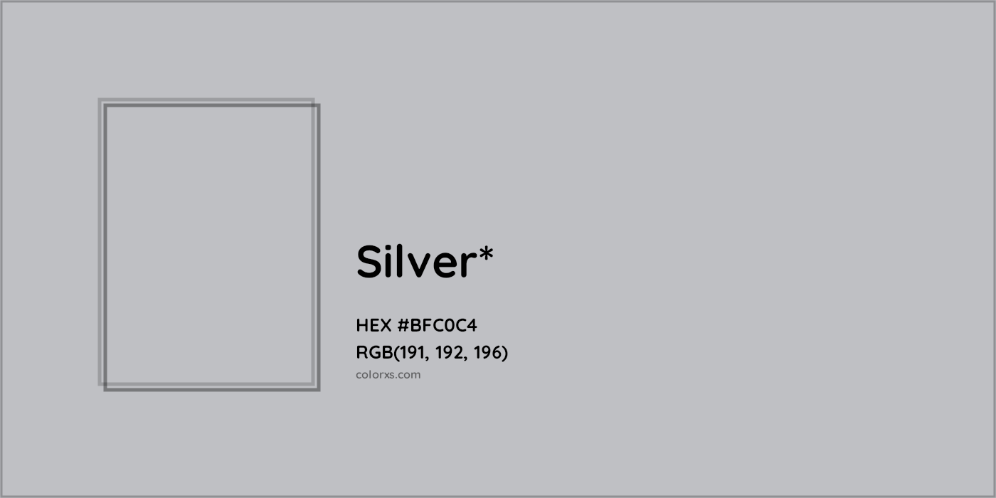 HEX #BFC0C4 Color Name, Color Code, Palettes, Similar Paints, Images