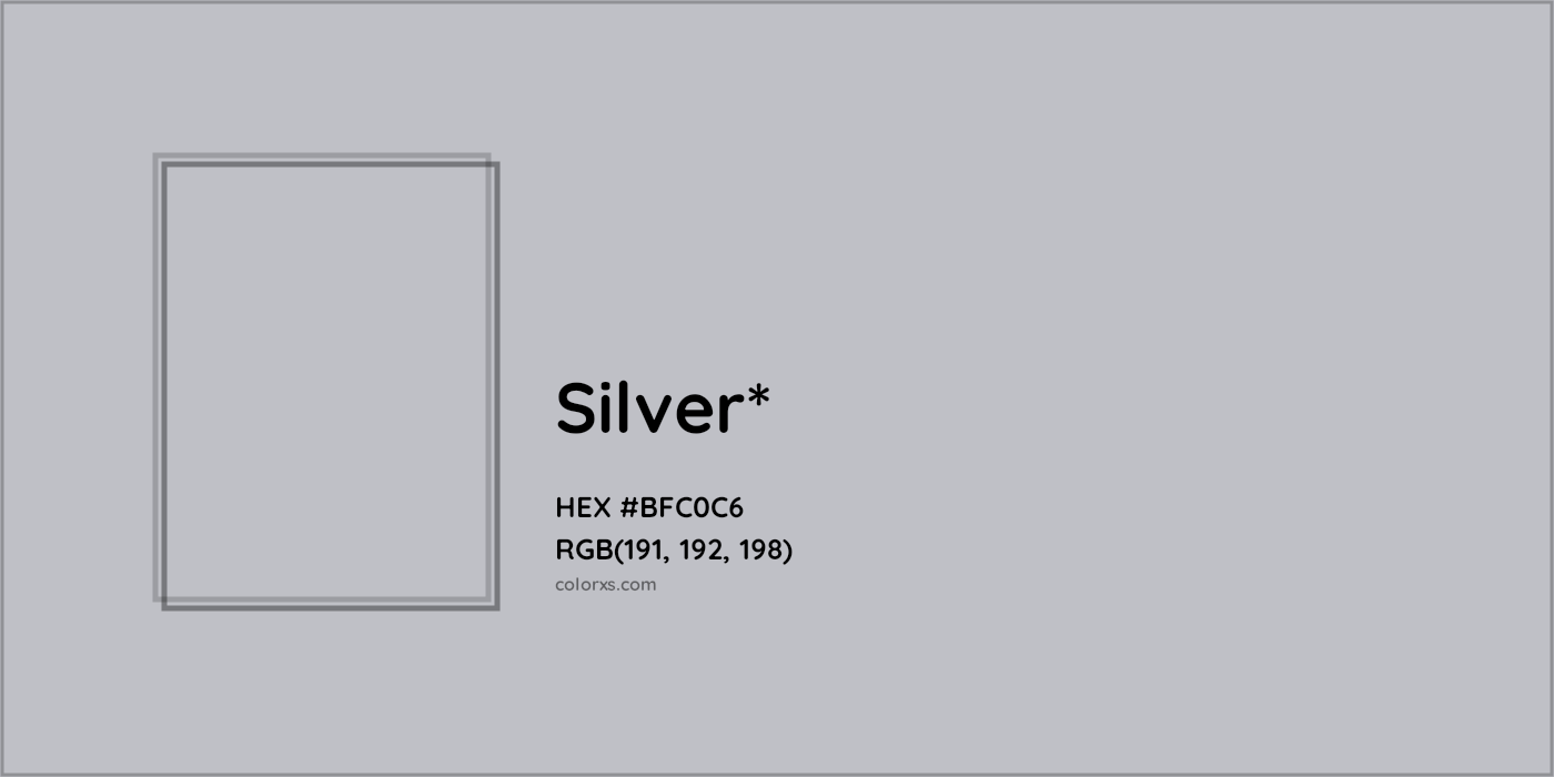 HEX #BFC0C6 Color Name, Color Code, Palettes, Similar Paints, Images