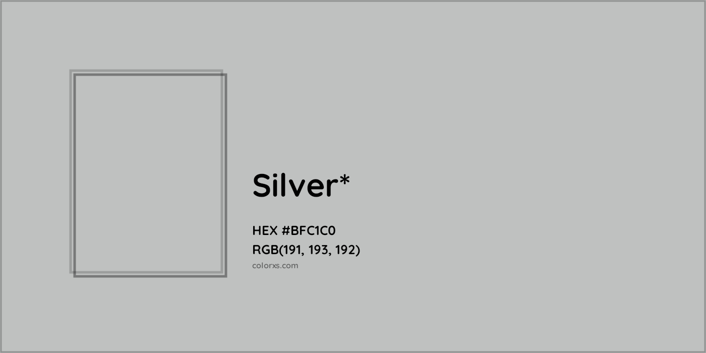 HEX #BFC1C0 Color Name, Color Code, Palettes, Similar Paints, Images