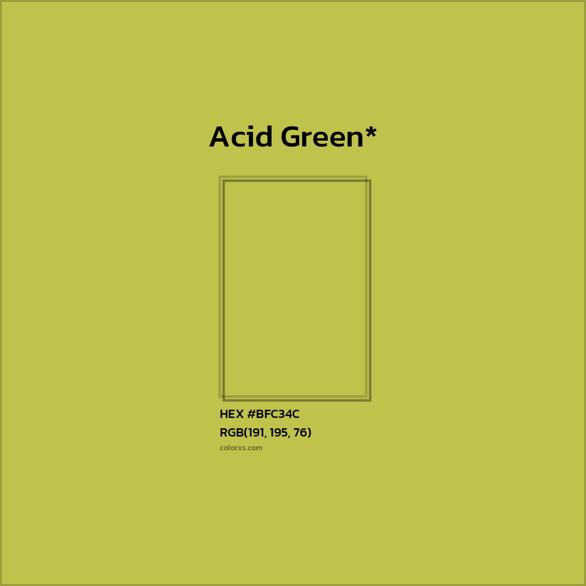 HEX #BFC34C Color Name, Color Code, Palettes, Similar Paints, Images
