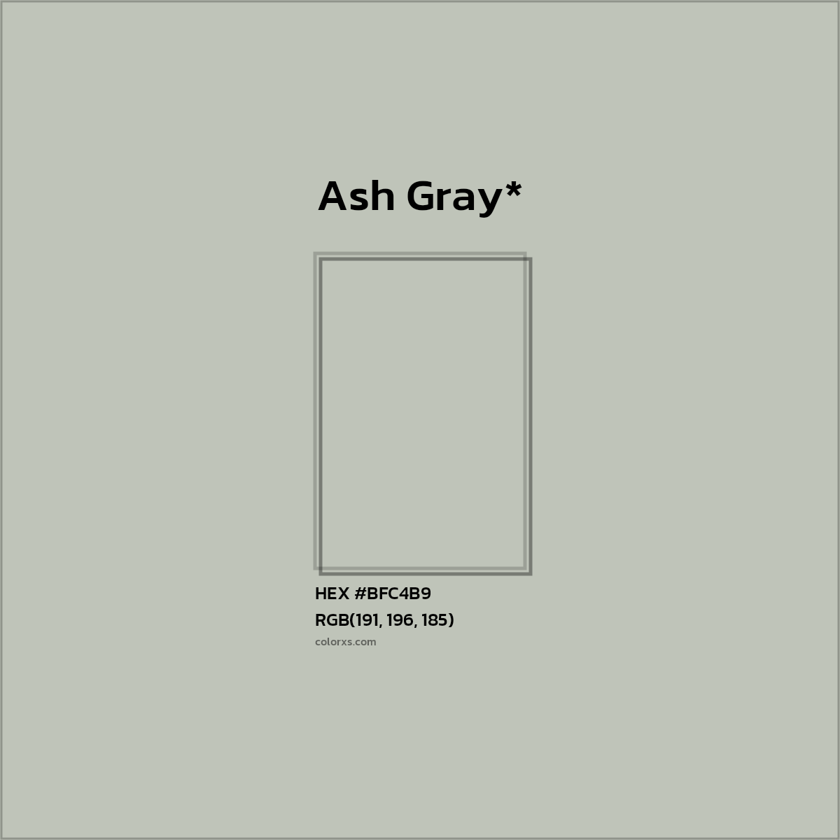 HEX #BFC4B9 Color Name, Color Code, Palettes, Similar Paints, Images