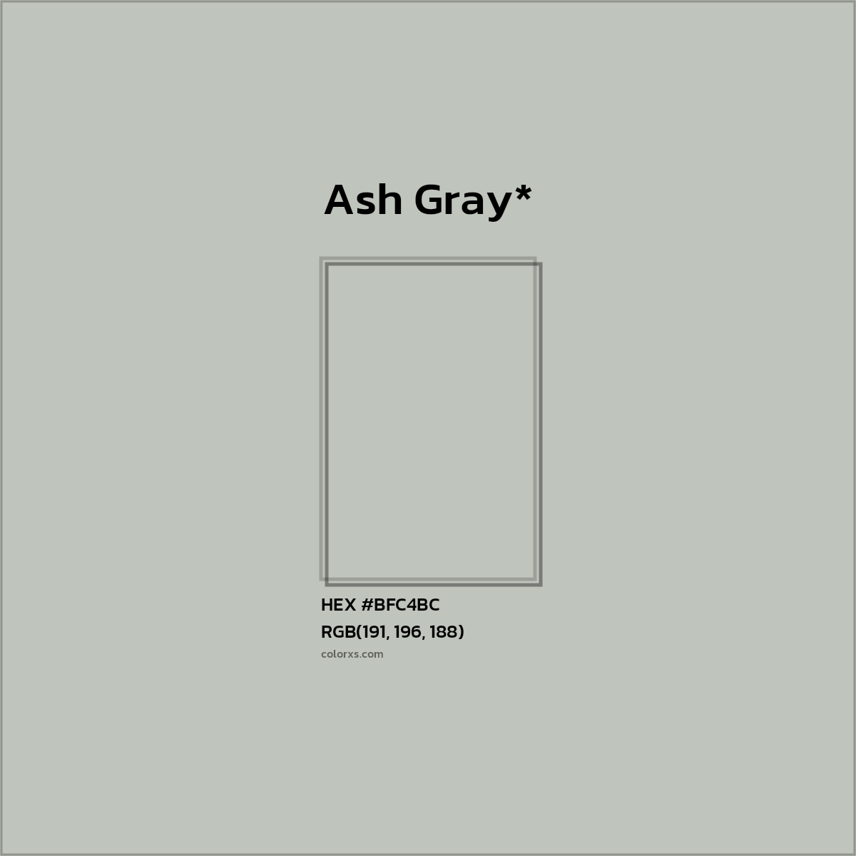 HEX #BFC4BC Color Name, Color Code, Palettes, Similar Paints, Images