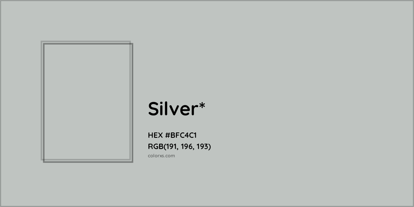 HEX #BFC4C1 Color Name, Color Code, Palettes, Similar Paints, Images