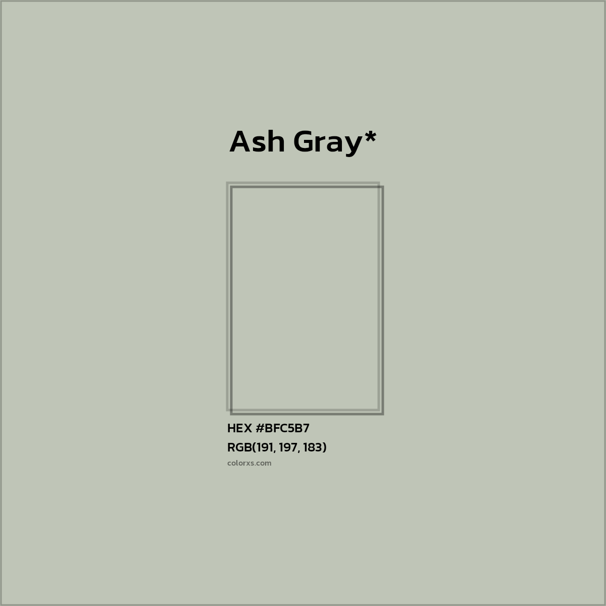 HEX #BFC5B7 Color Name, Color Code, Palettes, Similar Paints, Images