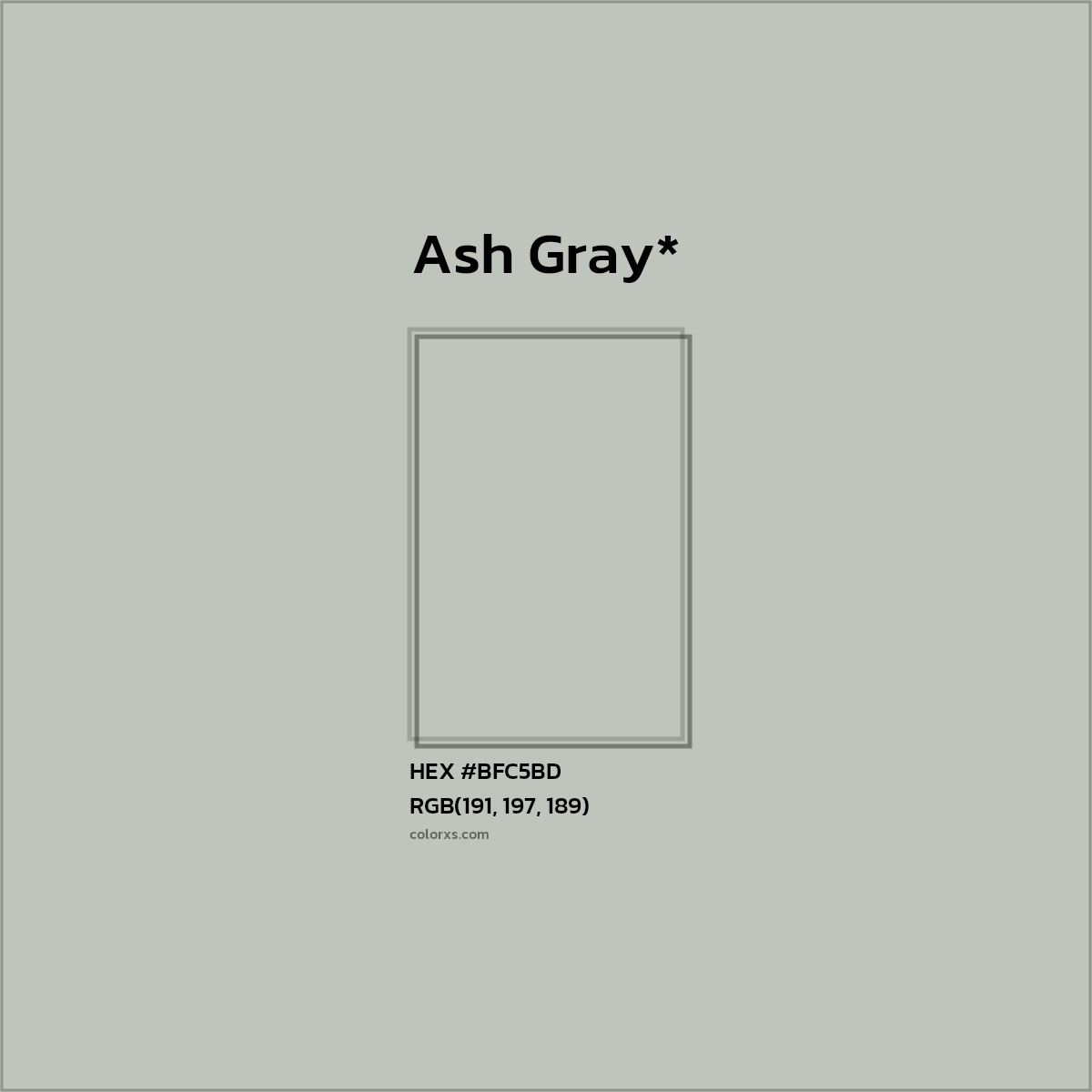 HEX #BFC5BD Color Name, Color Code, Palettes, Similar Paints, Images