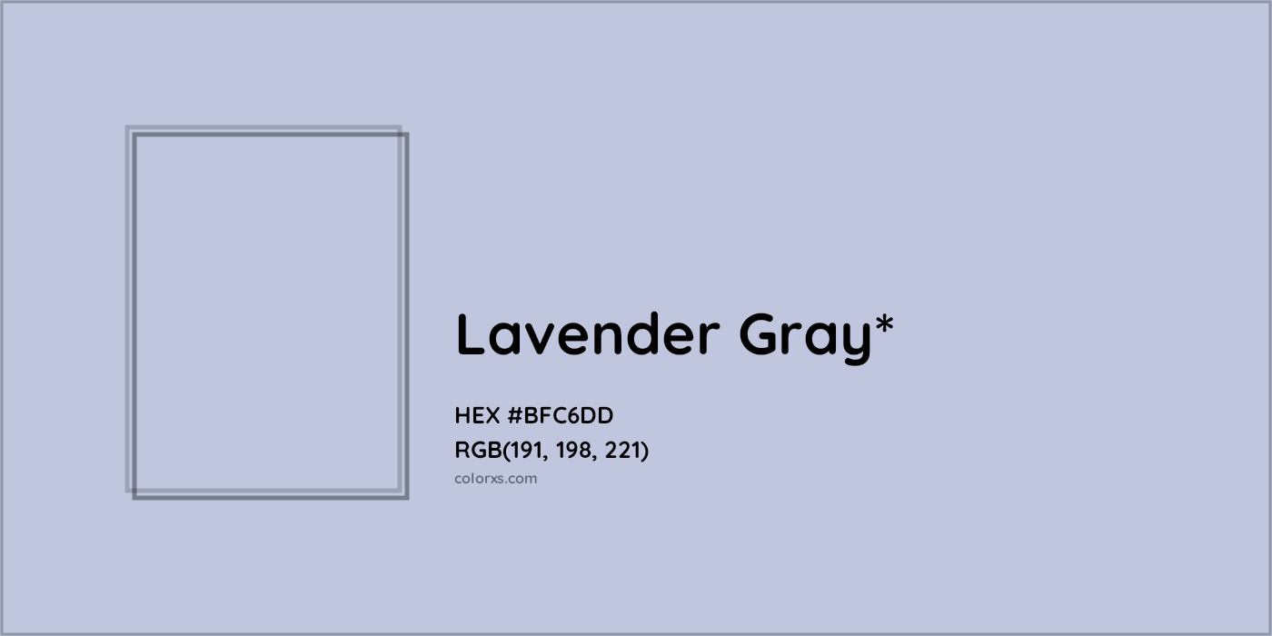 HEX #BFC6DD Color Name, Color Code, Palettes, Similar Paints, Images