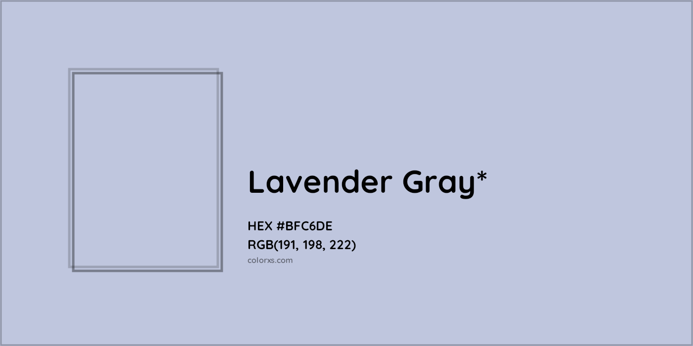 HEX #BFC6DE Color Name, Color Code, Palettes, Similar Paints, Images