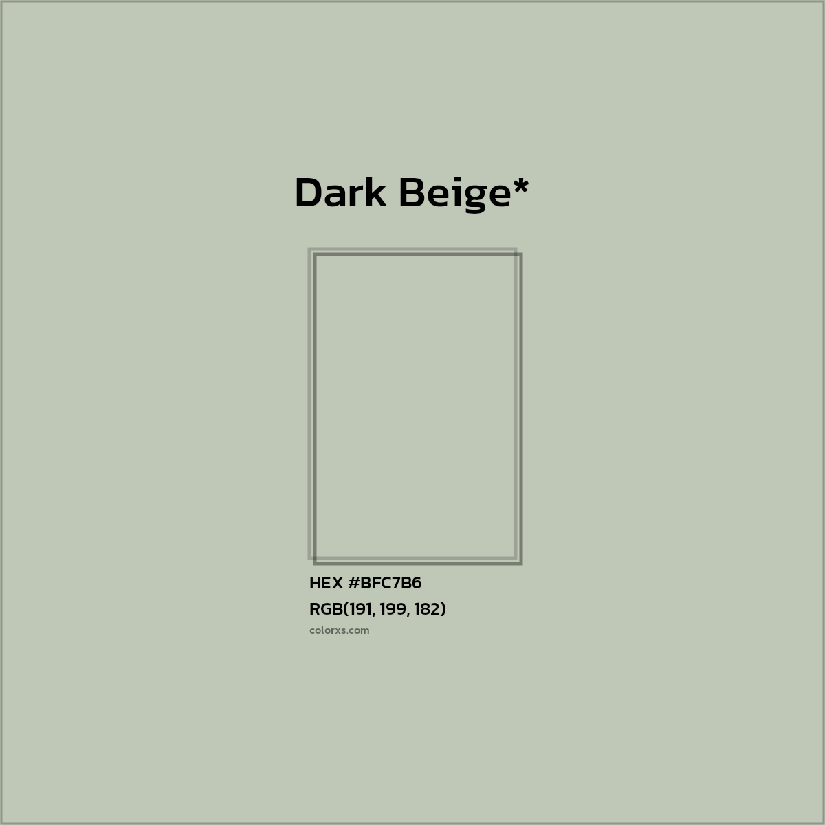 HEX #BFC7B6 Color Name, Color Code, Palettes, Similar Paints, Images