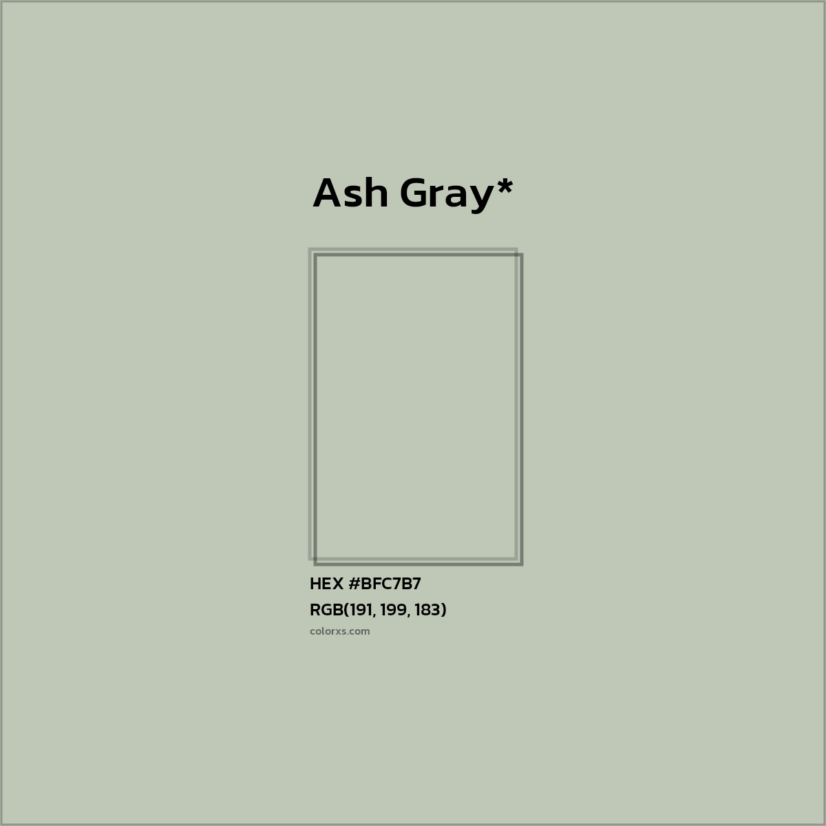 HEX #BFC7B7 Color Name, Color Code, Palettes, Similar Paints, Images