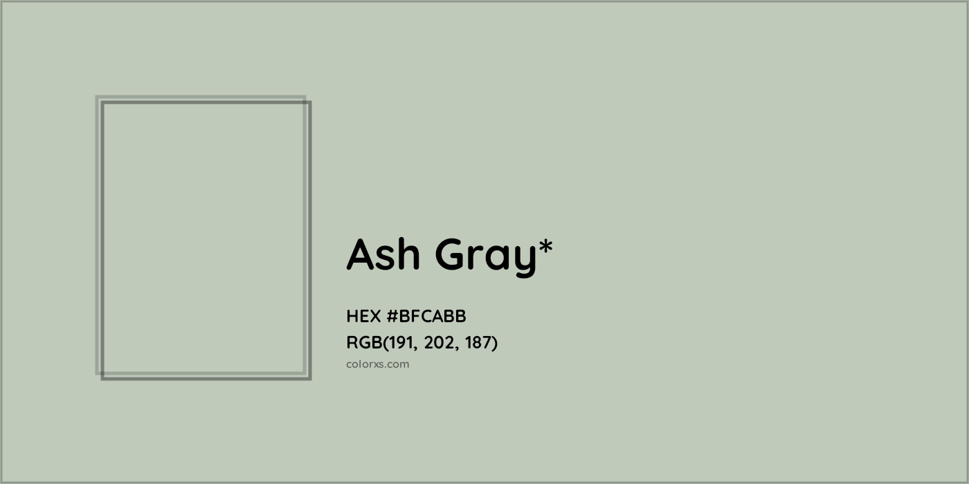 HEX #BFCABB Color Name, Color Code, Palettes, Similar Paints, Images