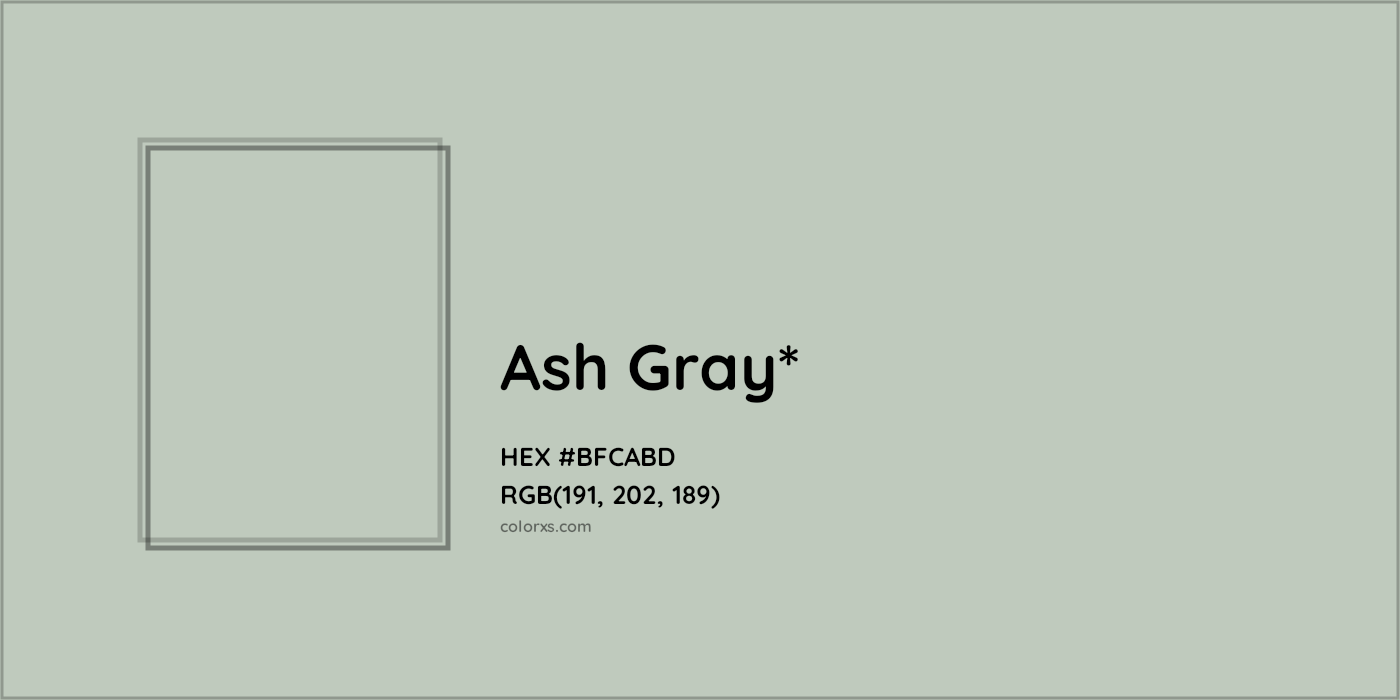 HEX #BFCABD Color Name, Color Code, Palettes, Similar Paints, Images