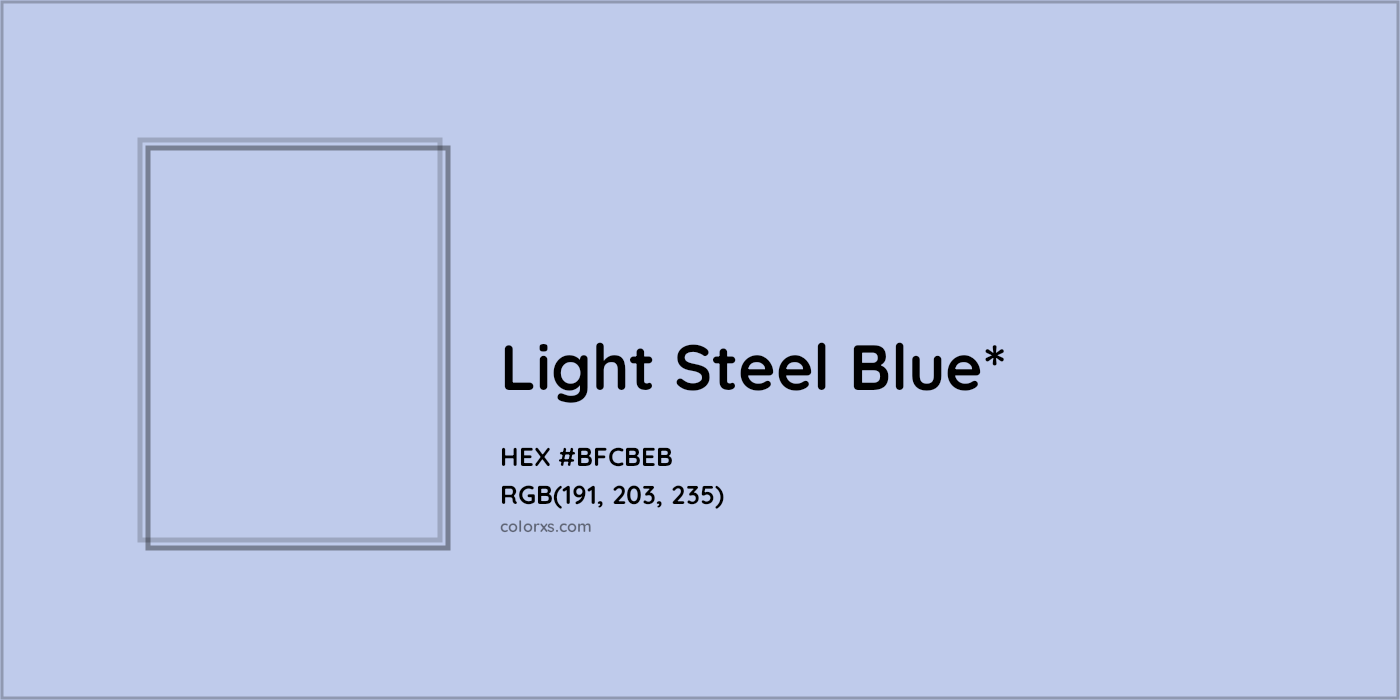HEX #BFCBEB Color Name, Color Code, Palettes, Similar Paints, Images