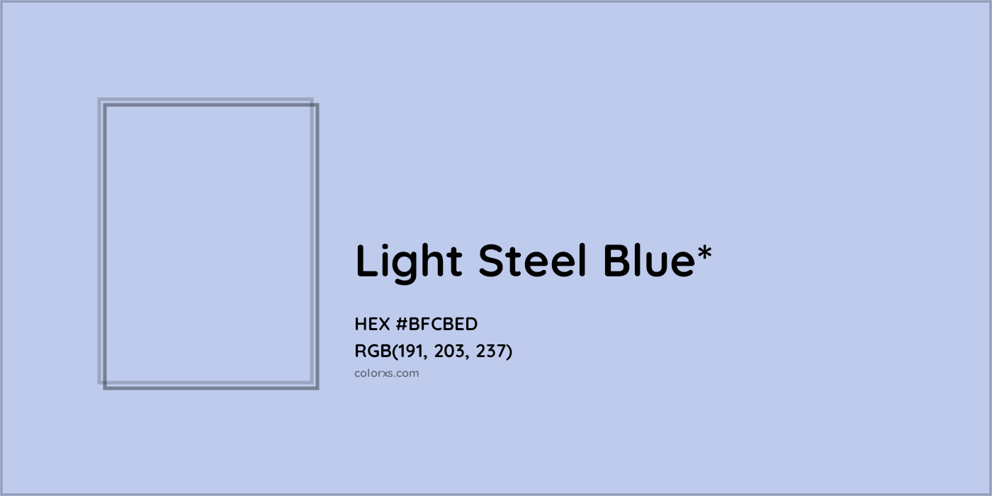HEX #BFCBED Color Name, Color Code, Palettes, Similar Paints, Images