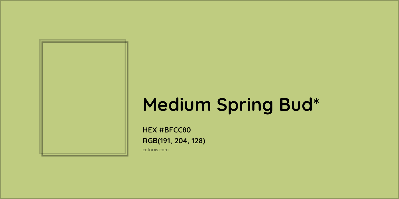 HEX #BFCC80 Color Name, Color Code, Palettes, Similar Paints, Images