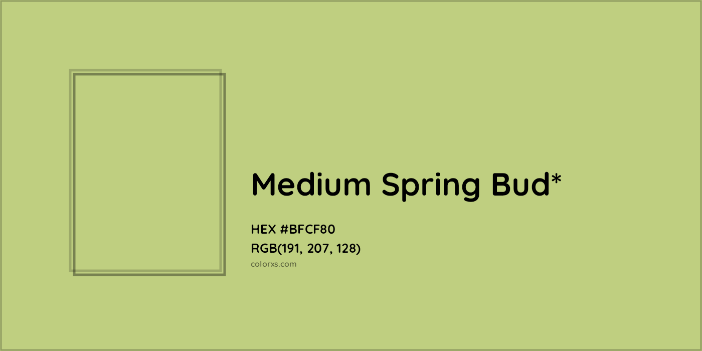 HEX #BFCF80 Color Name, Color Code, Palettes, Similar Paints, Images