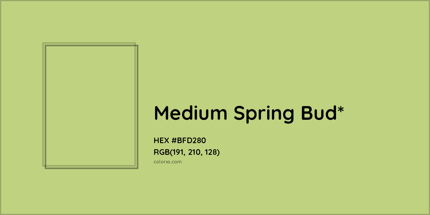 HEX #BFD280 Color Name, Color Code, Palettes, Similar Paints, Images