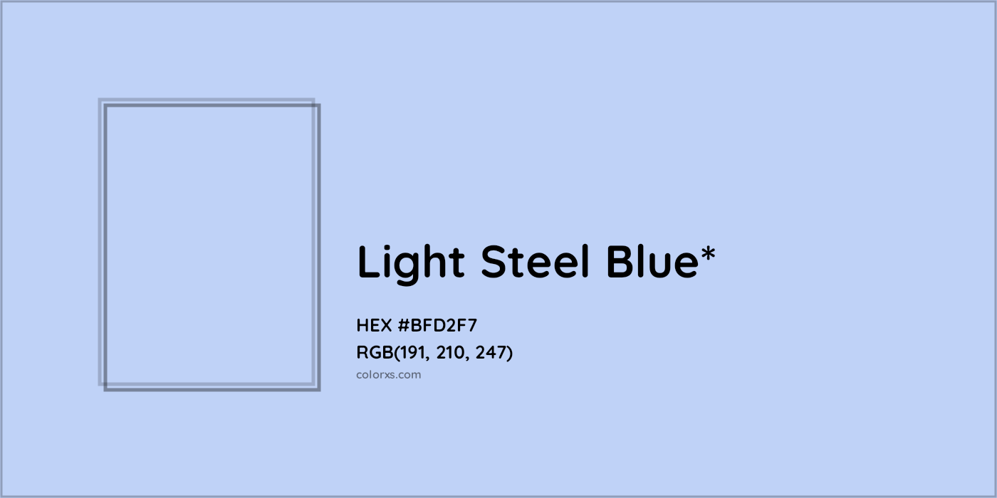 HEX #BFD2F7 Color Name, Color Code, Palettes, Similar Paints, Images