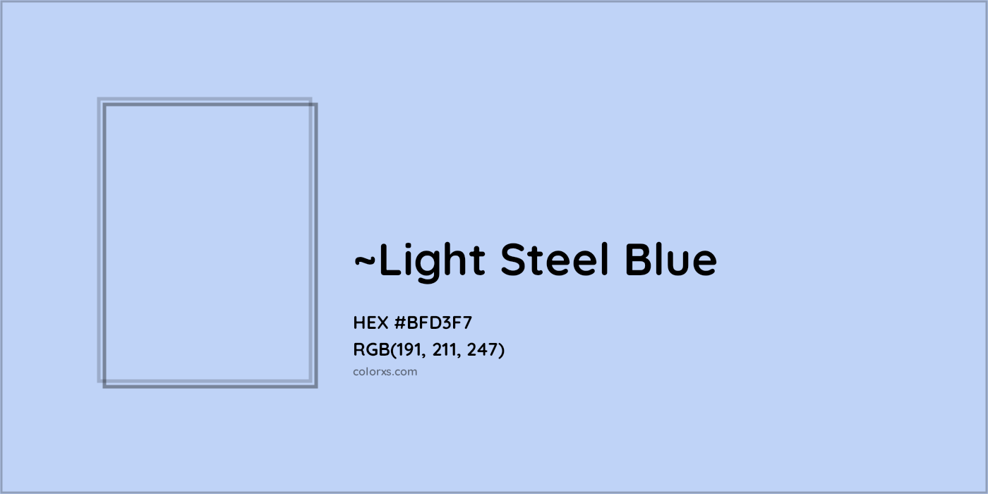 HEX #BFD3F7 Color Name, Color Code, Palettes, Similar Paints, Images