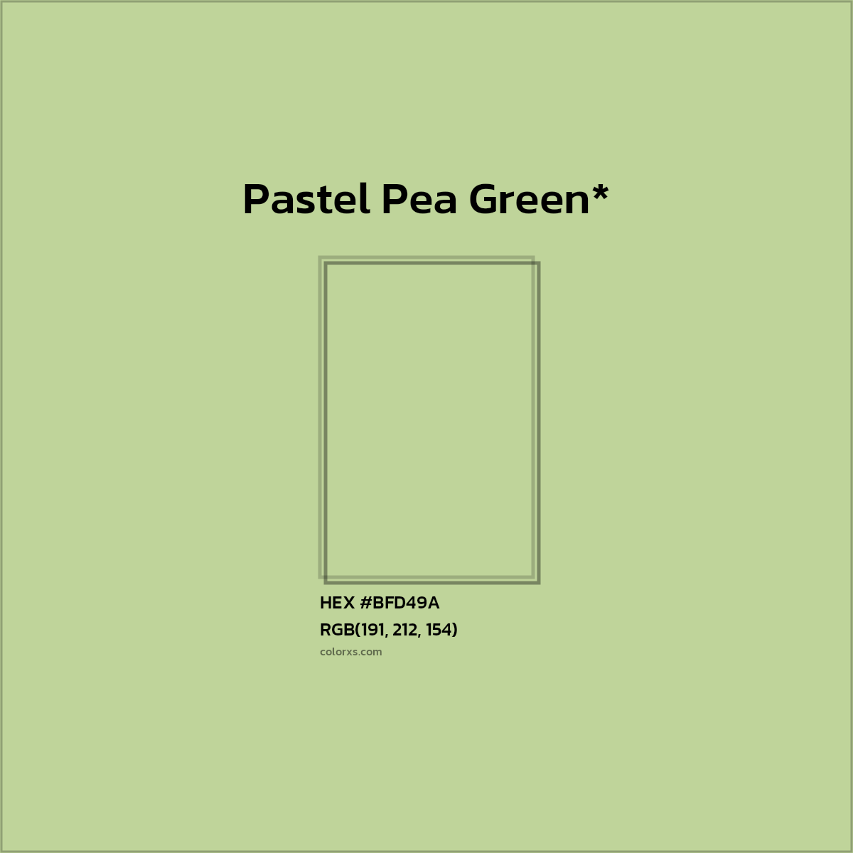 HEX #BFD49A Color Name, Color Code, Palettes, Similar Paints, Images