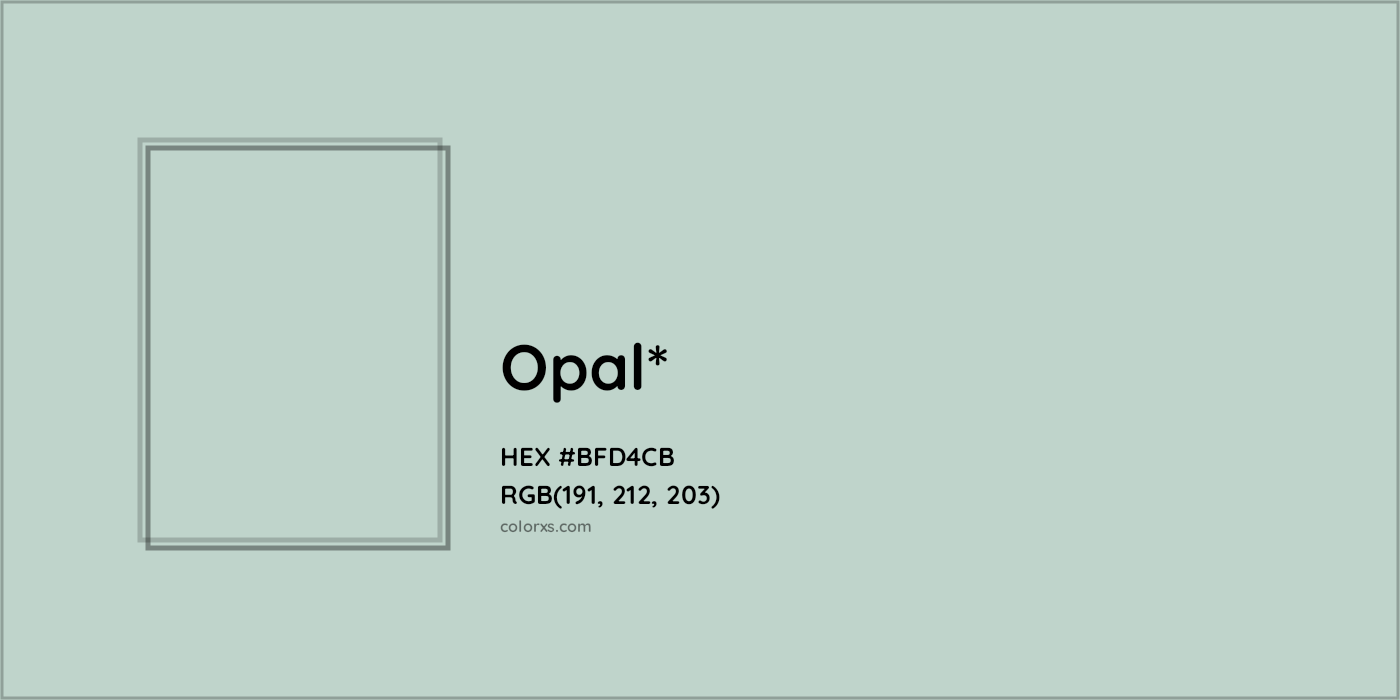 HEX #BFD4CB Color Name, Color Code, Palettes, Similar Paints, Images