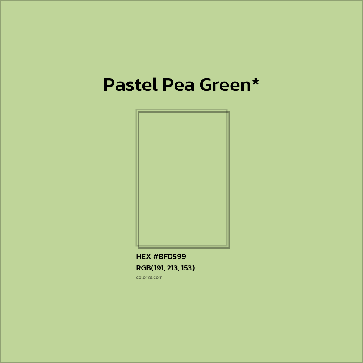 HEX #BFD599 Color Name, Color Code, Palettes, Similar Paints, Images