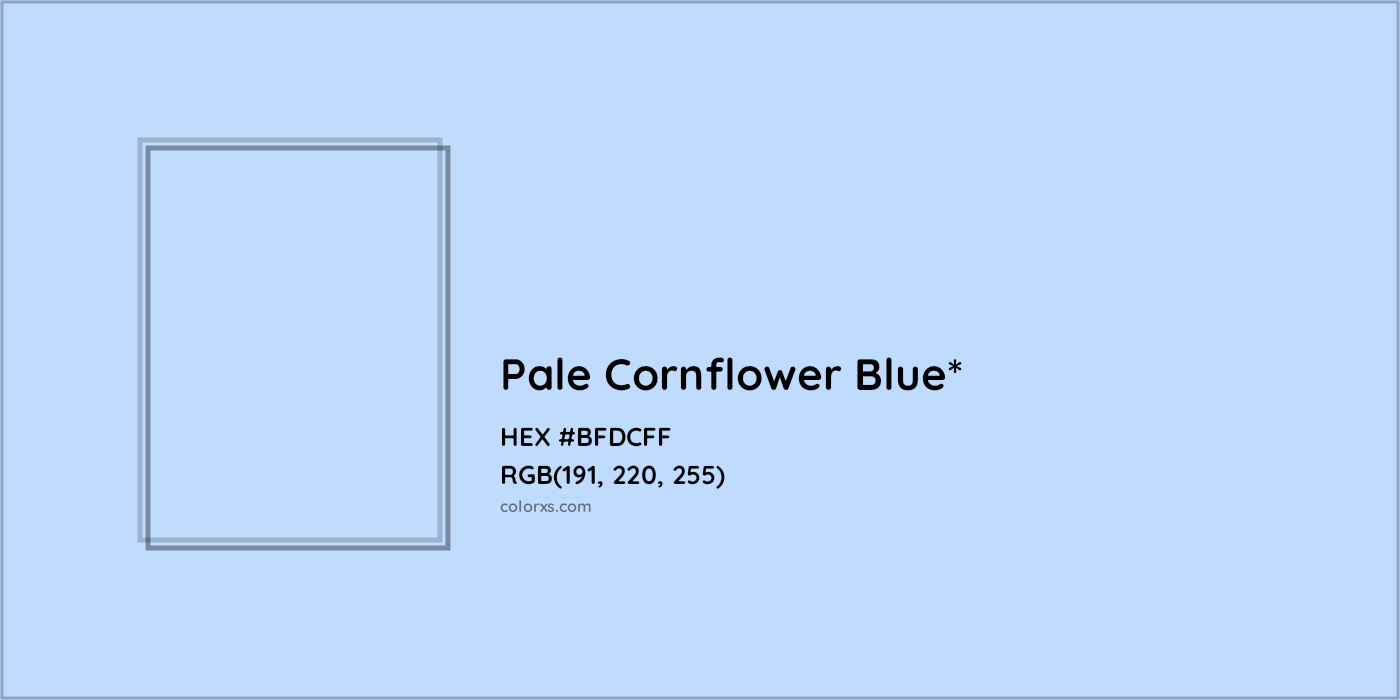HEX #BFDCFF Color Name, Color Code, Palettes, Similar Paints, Images