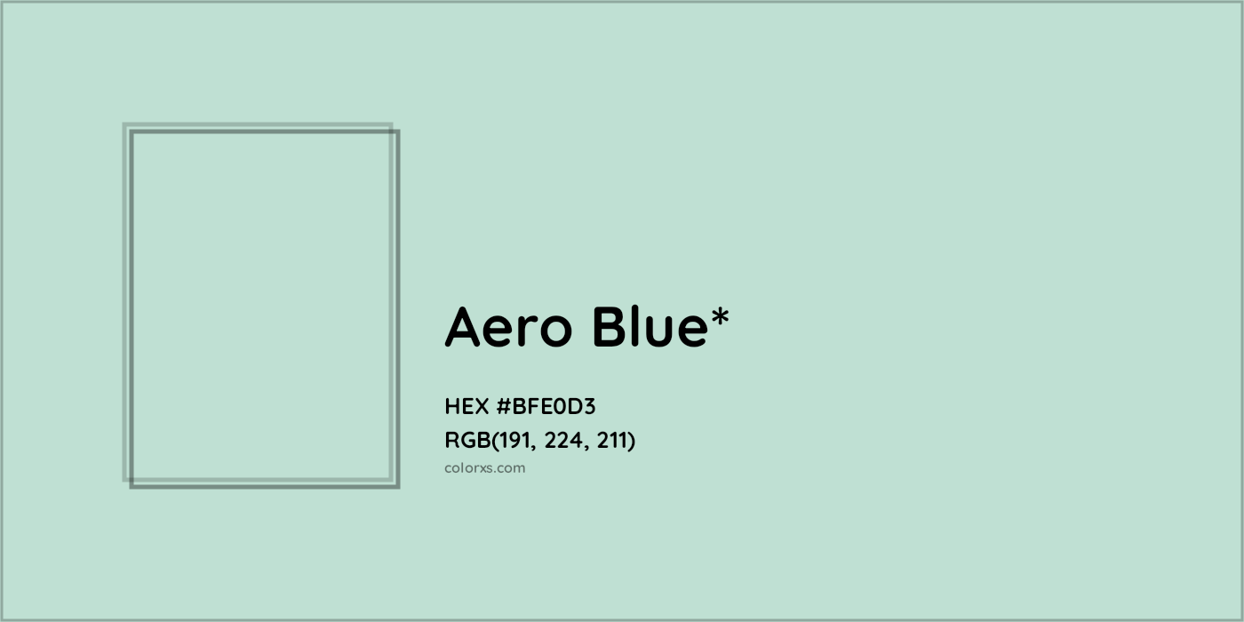 HEX #BFE0D3 Color Name, Color Code, Palettes, Similar Paints, Images