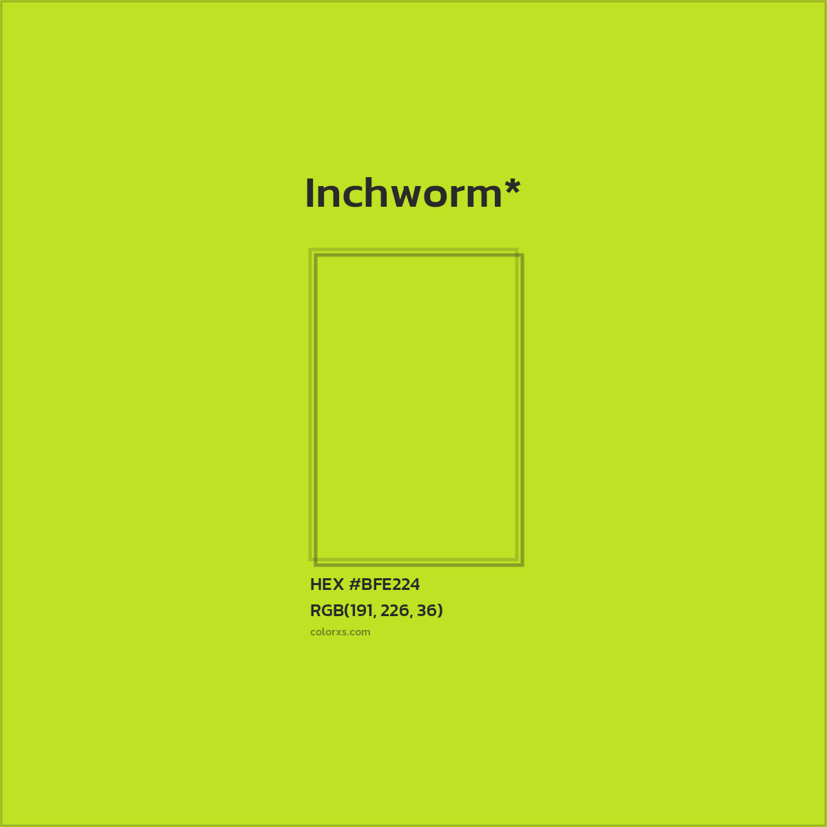 HEX #BFE224 Color Name, Color Code, Palettes, Similar Paints, Images