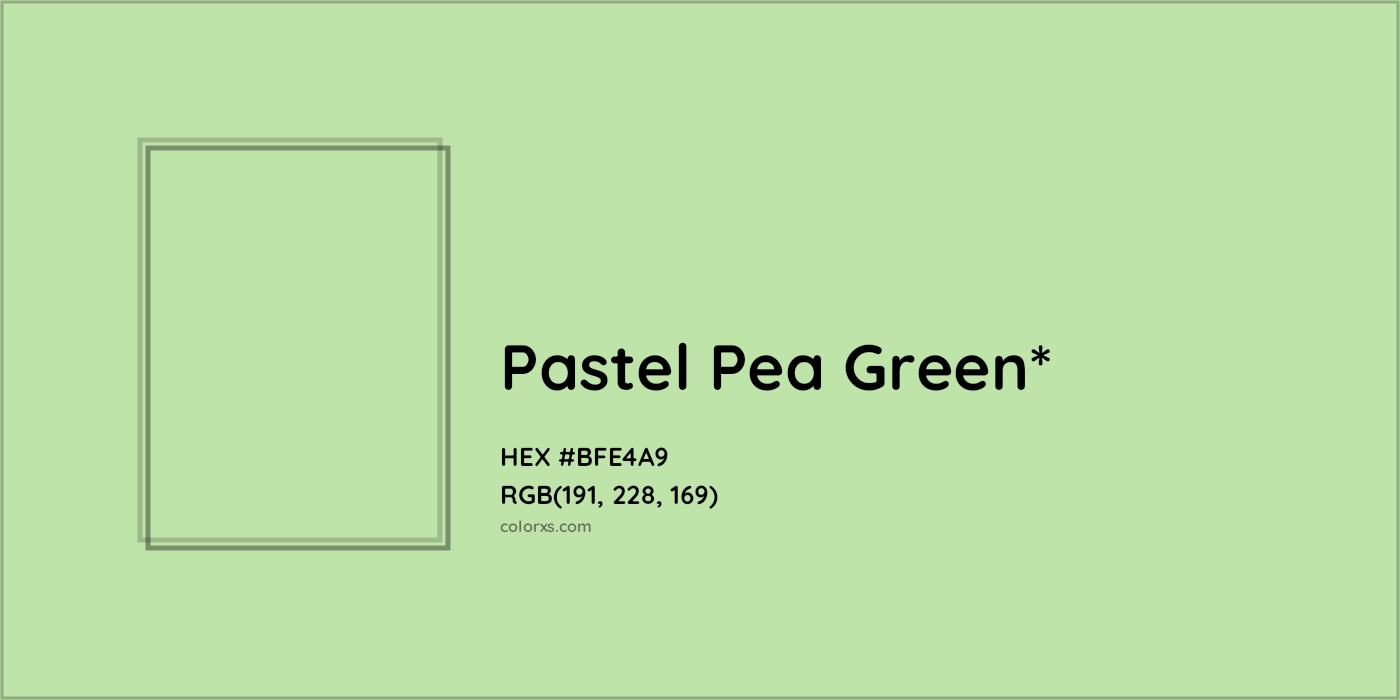 HEX #BFE4A9 Color Name, Color Code, Palettes, Similar Paints, Images