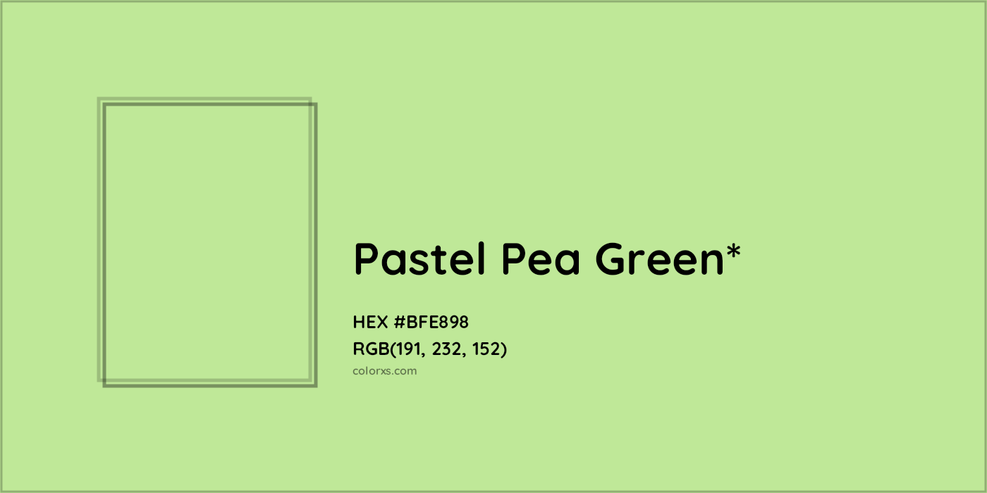 HEX #BFE898 Color Name, Color Code, Palettes, Similar Paints, Images