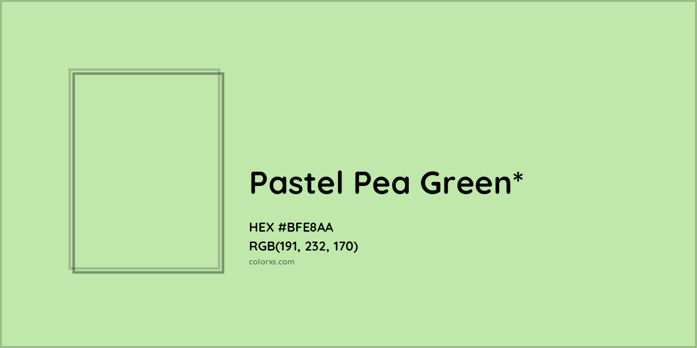 HEX #BFE8AA Color Name, Color Code, Palettes, Similar Paints, Images