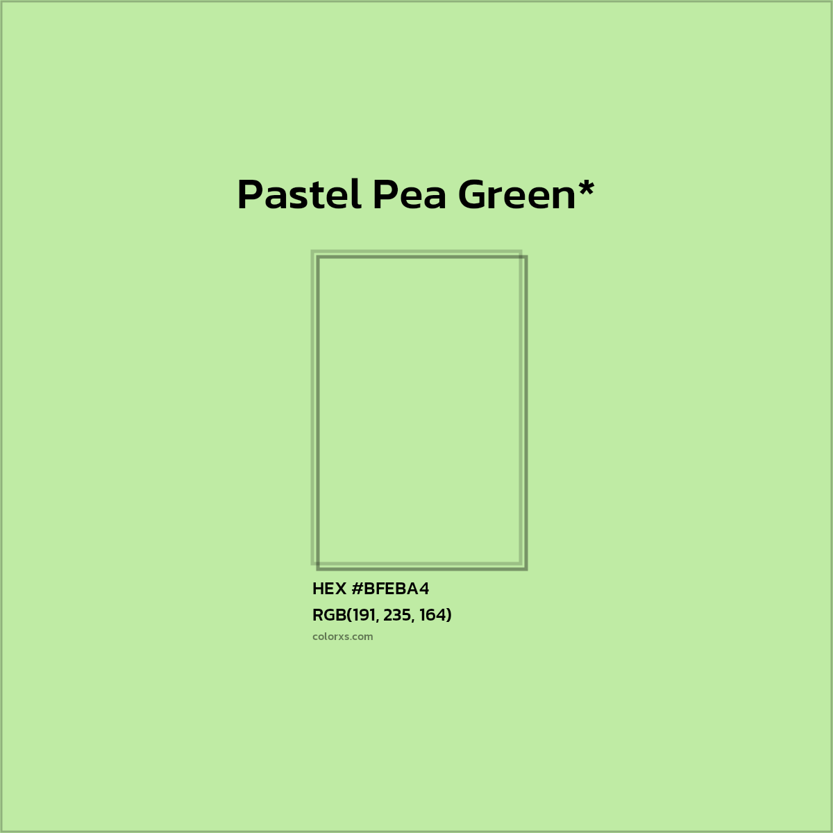 HEX #BFEBA4 Color Name, Color Code, Palettes, Similar Paints, Images