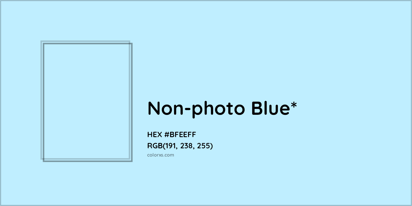 HEX #BFEEFF Color Name, Color Code, Palettes, Similar Paints, Images