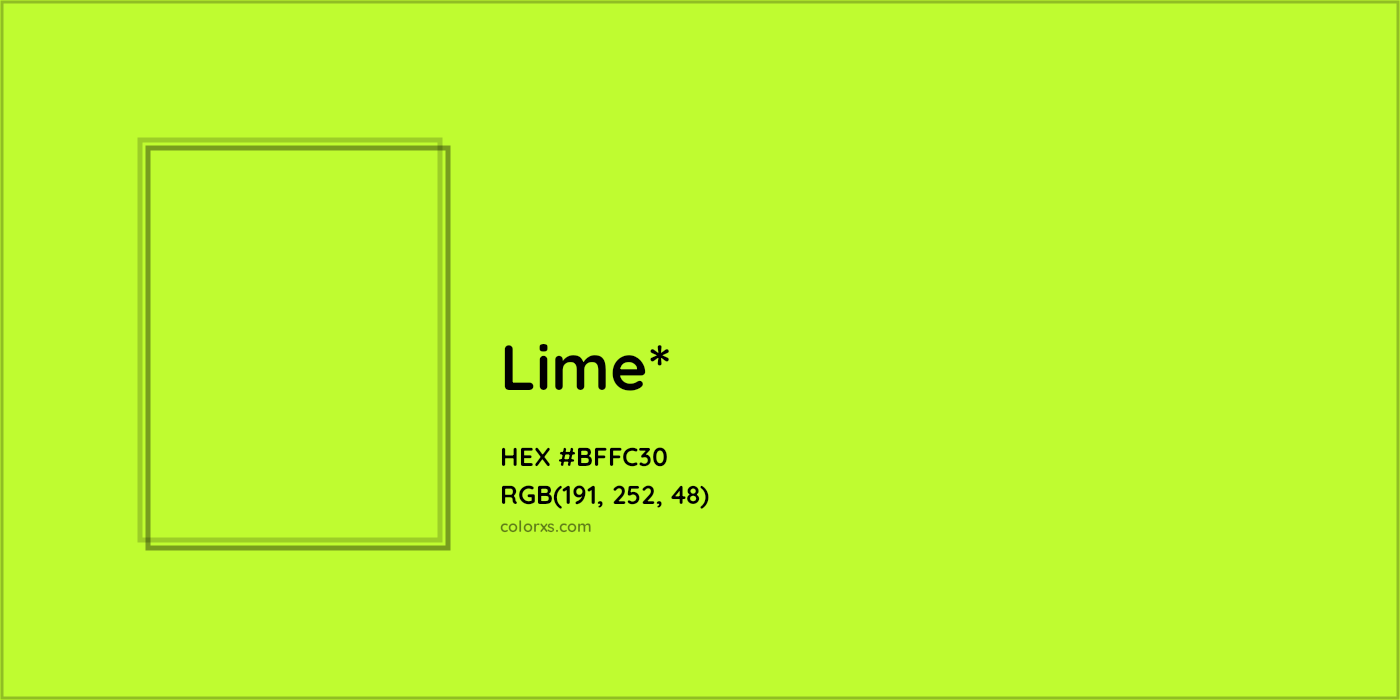 HEX #BFFC30 Color Name, Color Code, Palettes, Similar Paints, Images