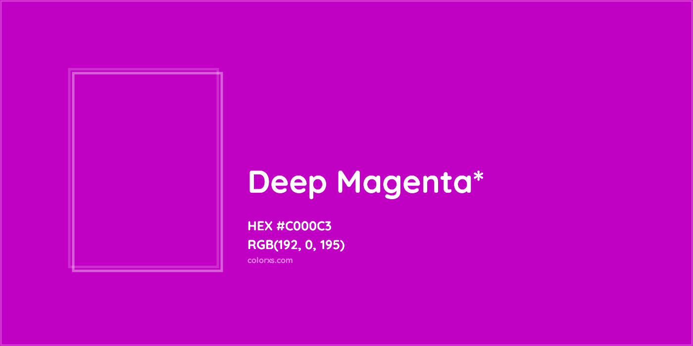 HEX #C000C3 Color Name, Color Code, Palettes, Similar Paints, Images
