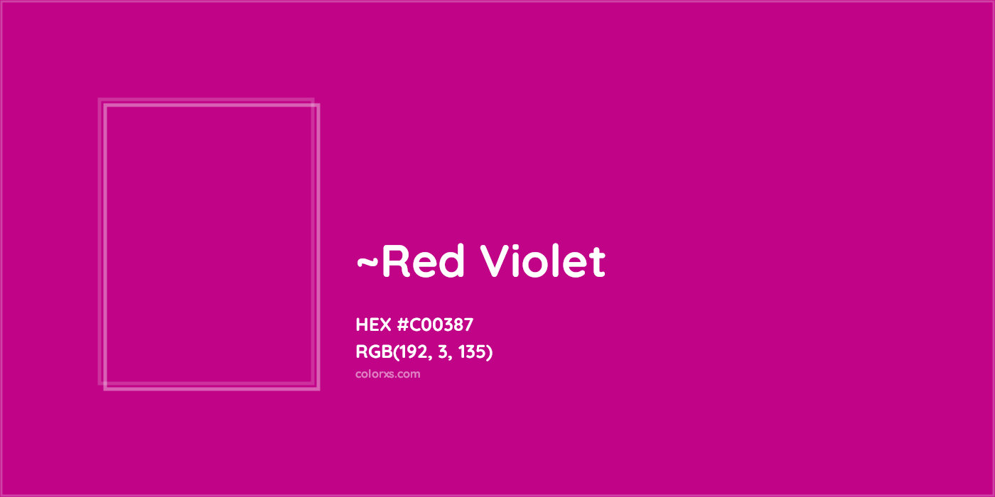 HEX #C00387 Color Name, Color Code, Palettes, Similar Paints, Images