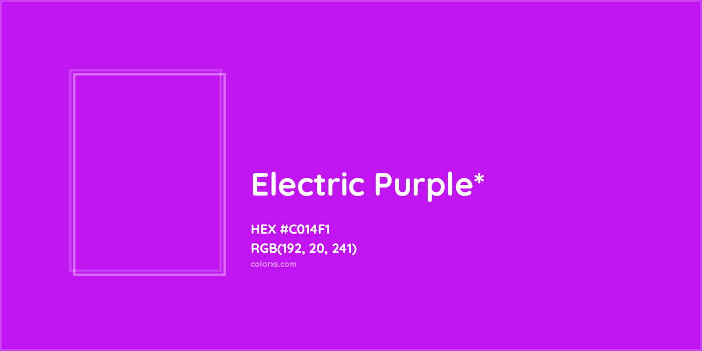 HEX #C014F1 Color Name, Color Code, Palettes, Similar Paints, Images