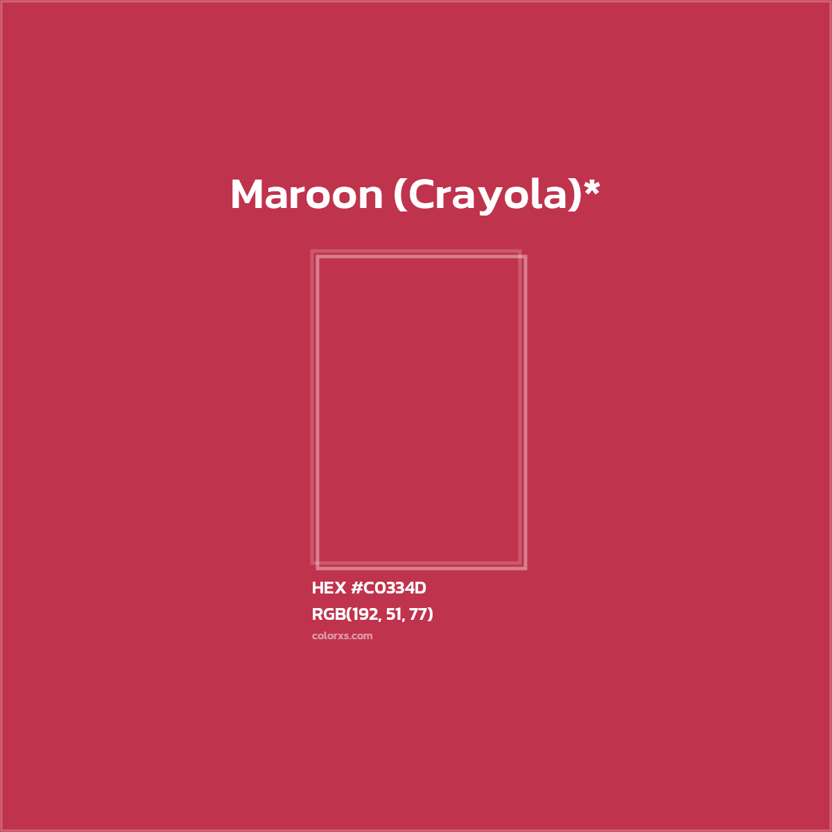 HEX #C0334D Color Name, Color Code, Palettes, Similar Paints, Images