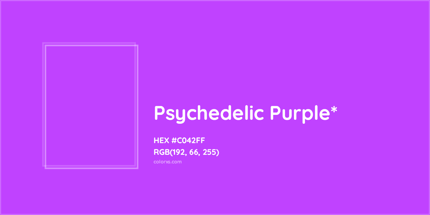 HEX #C042FF Color Name, Color Code, Palettes, Similar Paints, Images