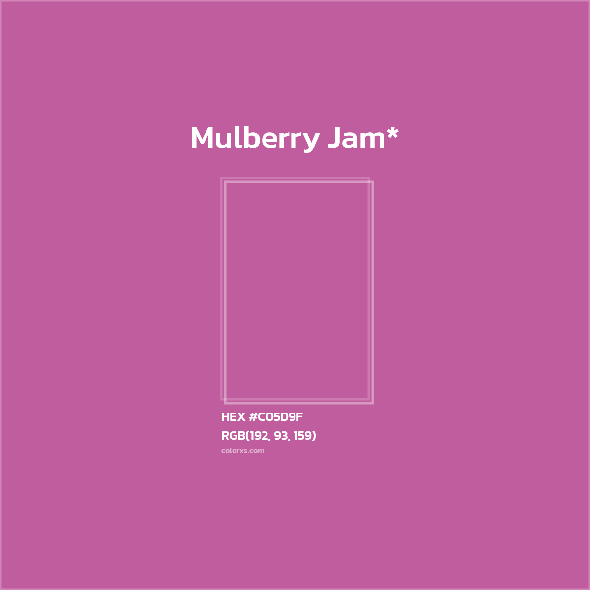 HEX #C05D9F Color Name, Color Code, Palettes, Similar Paints, Images