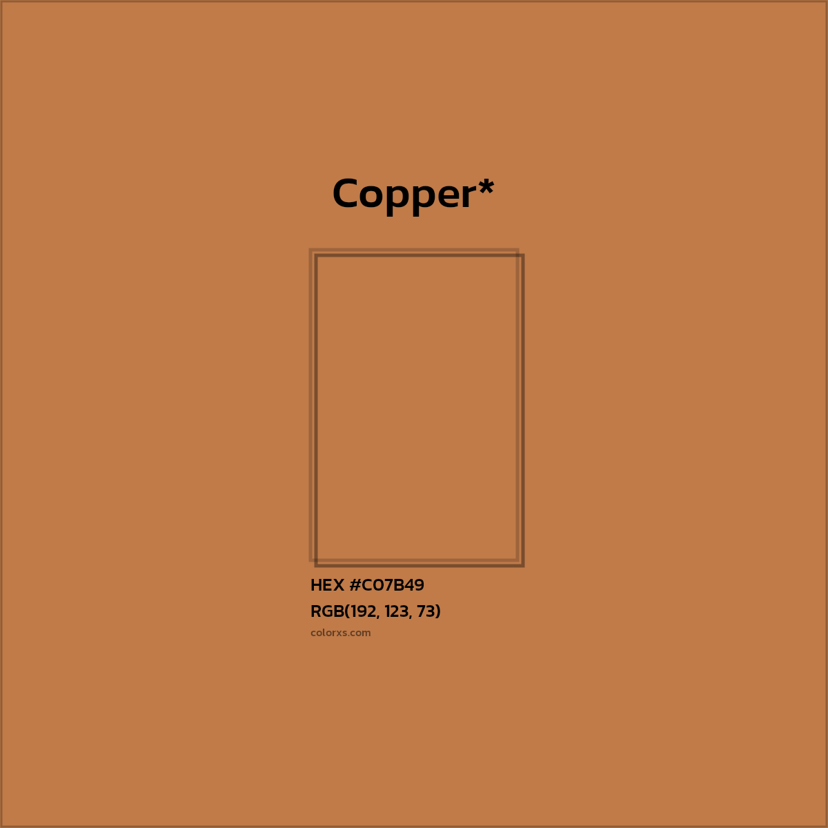 HEX #C07B49 Color Name, Color Code, Palettes, Similar Paints, Images