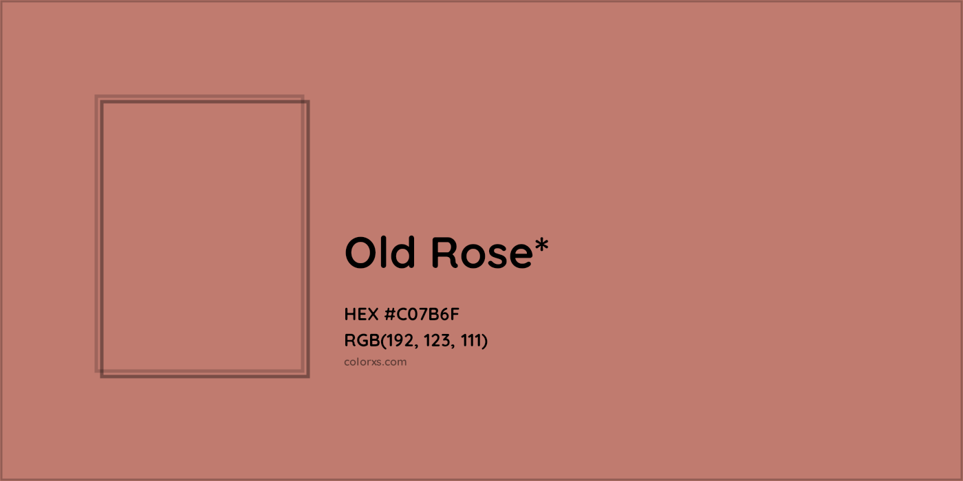 HEX #C07B6F Color Name, Color Code, Palettes, Similar Paints, Images