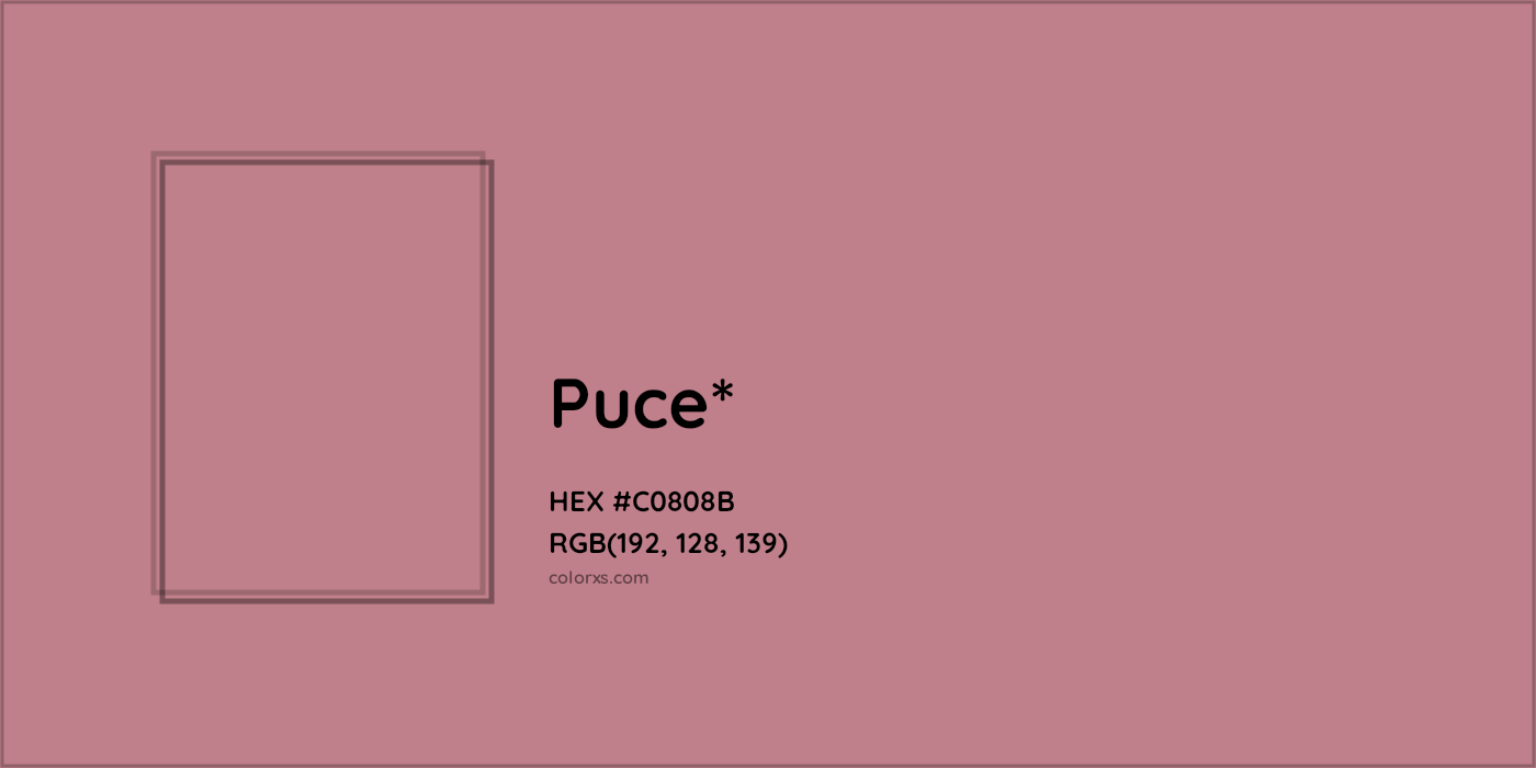 HEX #C0808B Color Name, Color Code, Palettes, Similar Paints, Images