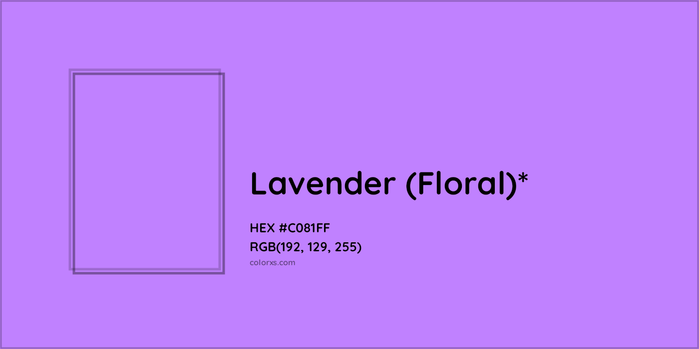 HEX #C081FF Color Name, Color Code, Palettes, Similar Paints, Images