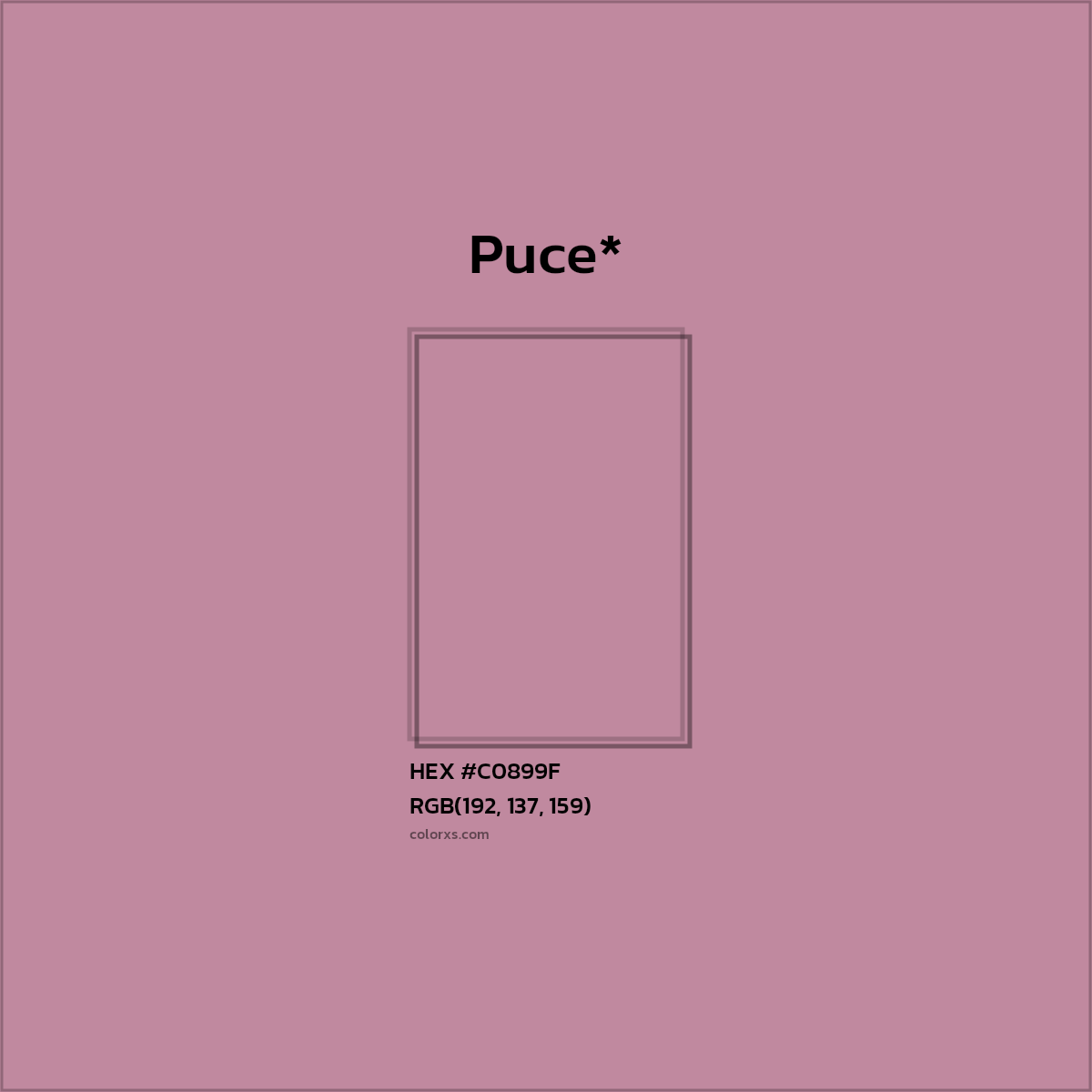 HEX #C0899F Color Name, Color Code, Palettes, Similar Paints, Images