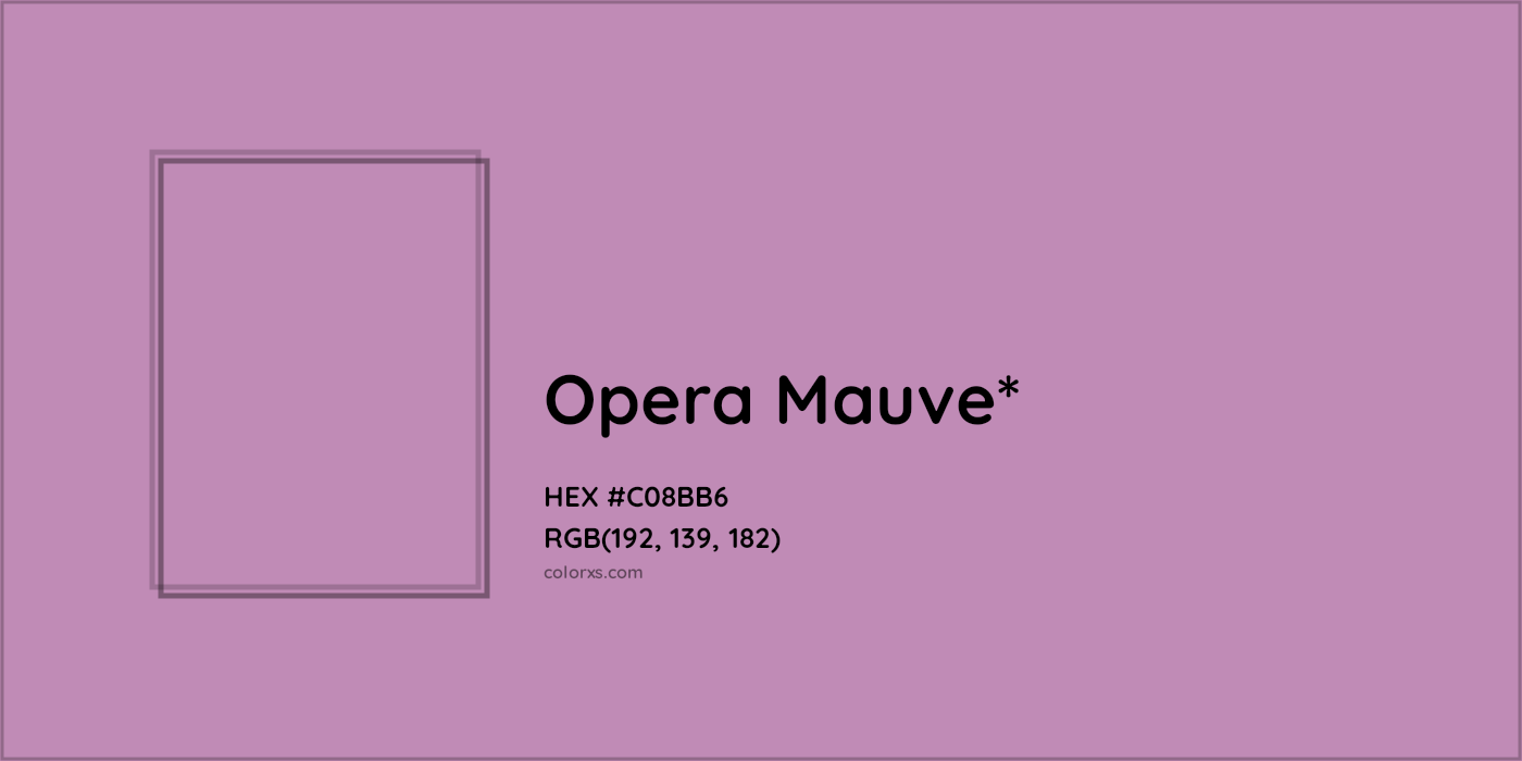 HEX #C08BB6 Color Name, Color Code, Palettes, Similar Paints, Images