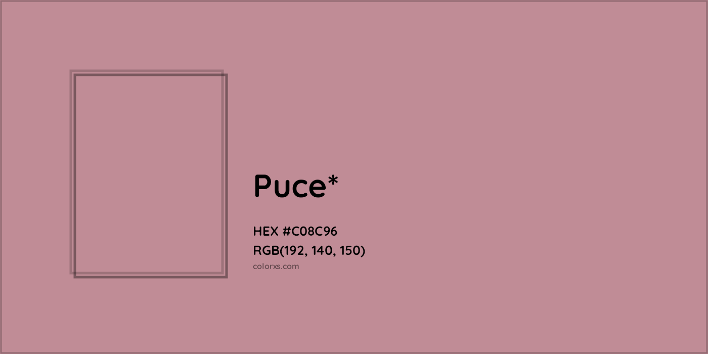 HEX #C08C96 Color Name, Color Code, Palettes, Similar Paints, Images