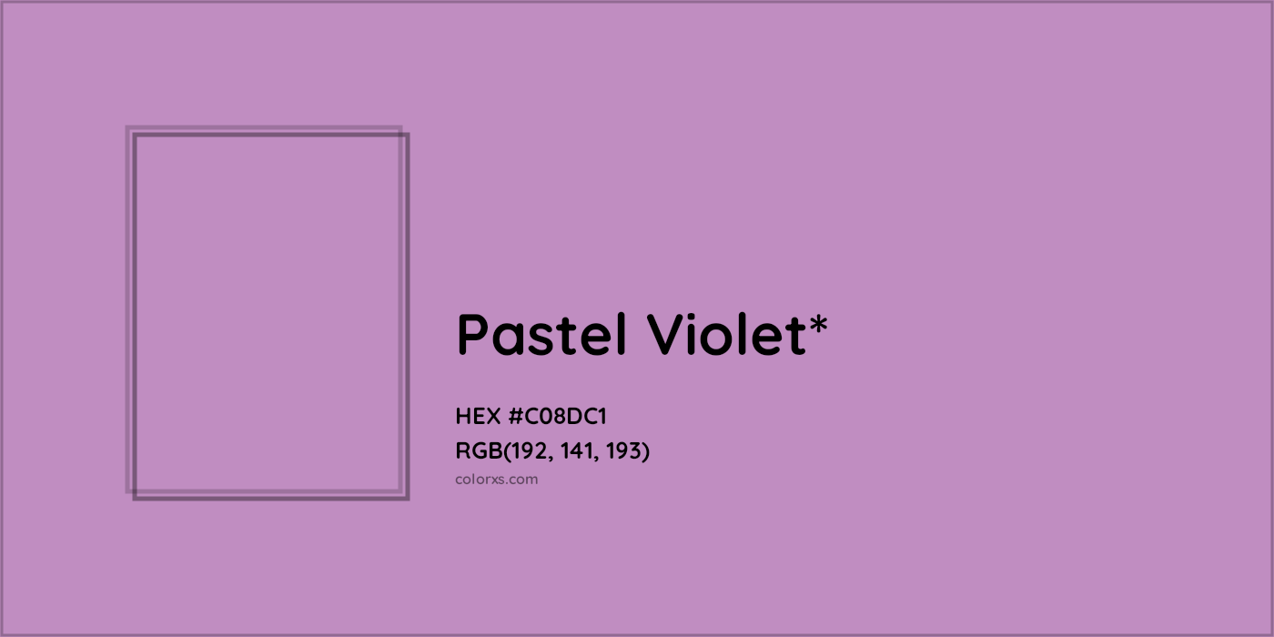 HEX #C08DC1 Color Name, Color Code, Palettes, Similar Paints, Images