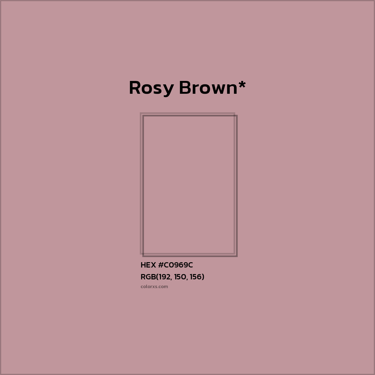HEX #C0969C Color Name, Color Code, Palettes, Similar Paints, Images