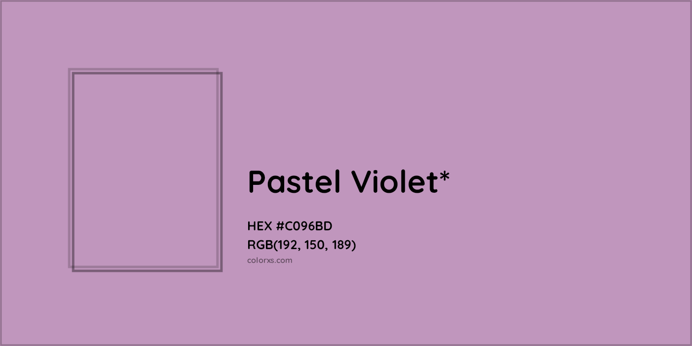 HEX #C096BD Color Name, Color Code, Palettes, Similar Paints, Images